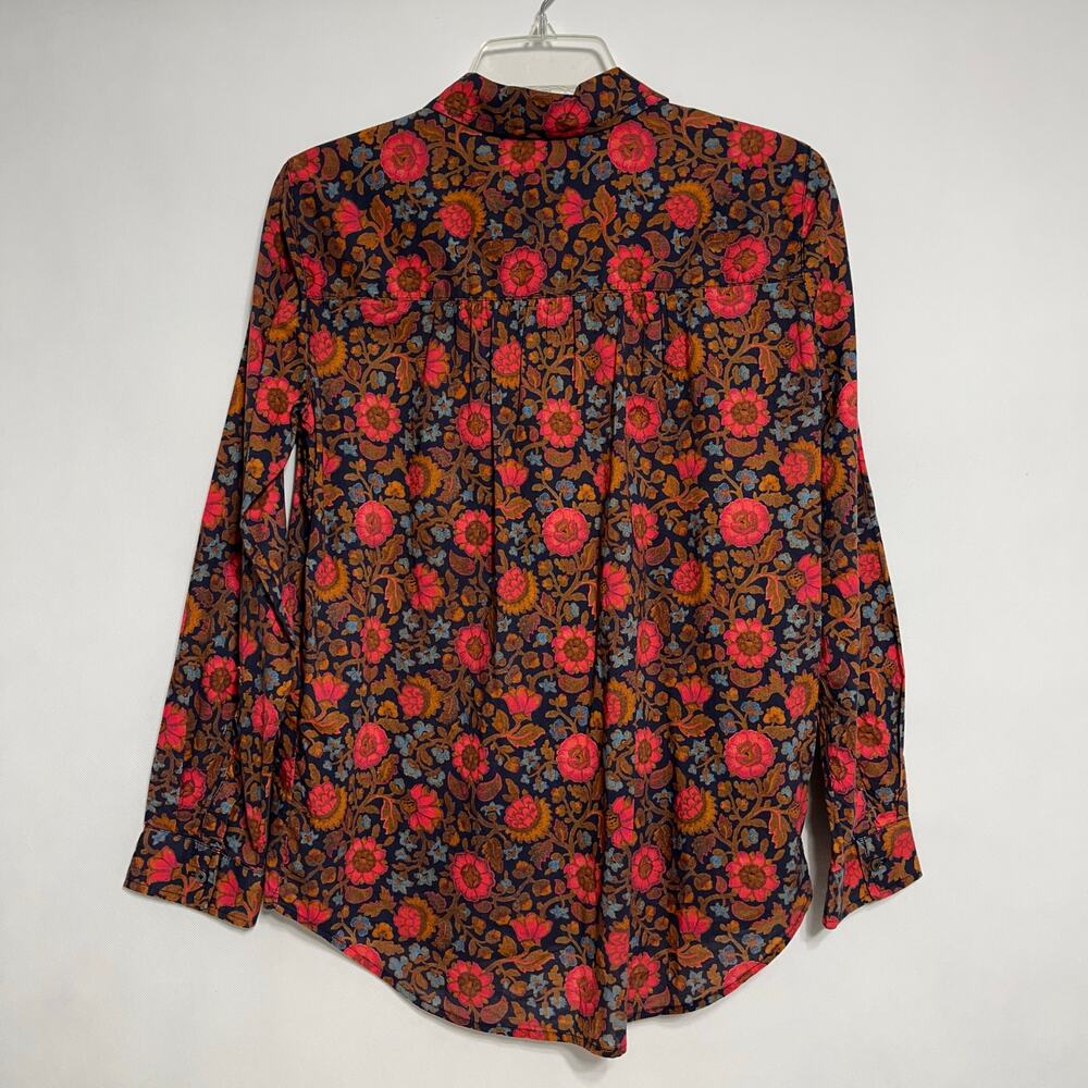 Sundance Fields of Florals Shirt Floral Blue Red - Picture 5 of 9